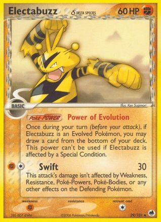 Electabuzz (Delta Species) (029) - DF  - Uncommon - Reverse Holofoil