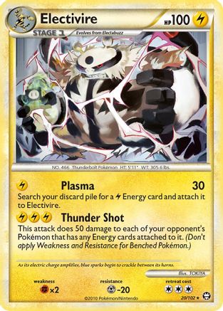 Electivire (020) - T  - Rare - Reverse Holofoil