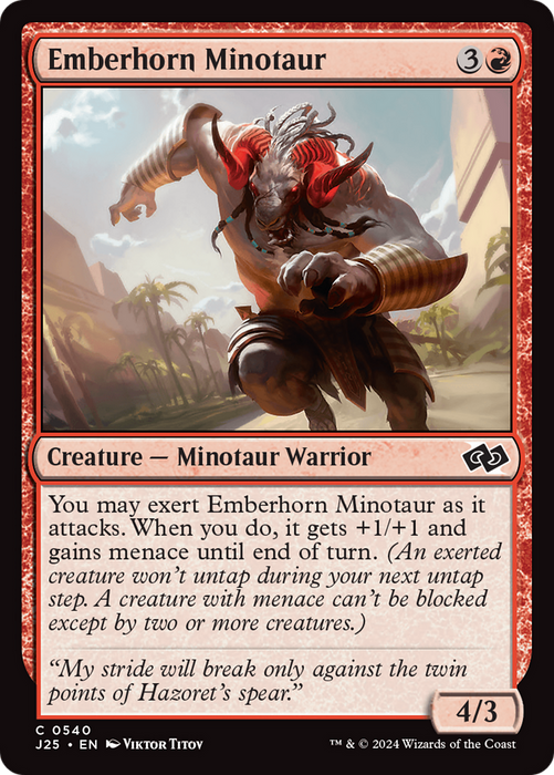 Emberhorn Minotaur (J25-540) - common