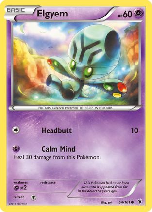 Elgyem (54) (054) - NV  - Common - Reverse Holofoil