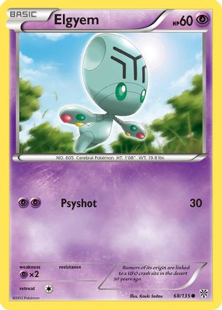 Elgyem (68) (068) - PS  - Common - Reverse Holofoil