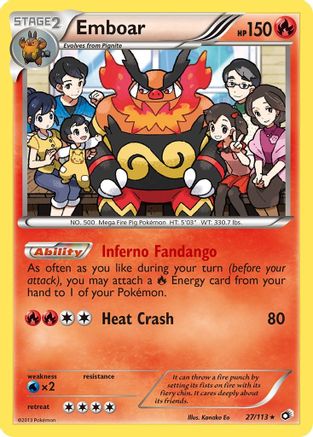 Emboar (027/113) - LT  - Holo Rare - Holofoil