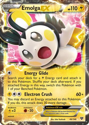 Emolga EX (046/146) - XBS  - Ultra Rare - Holofoil