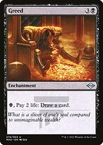 Greed (MH2-274) - uncommon - Etched Foil