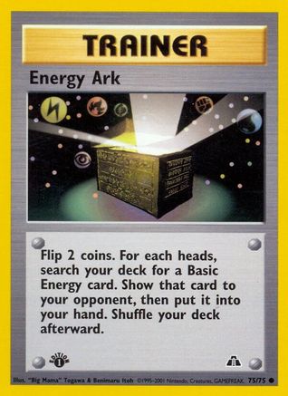 Energy Ark (075/75) - ND  - Common - 1st Edition