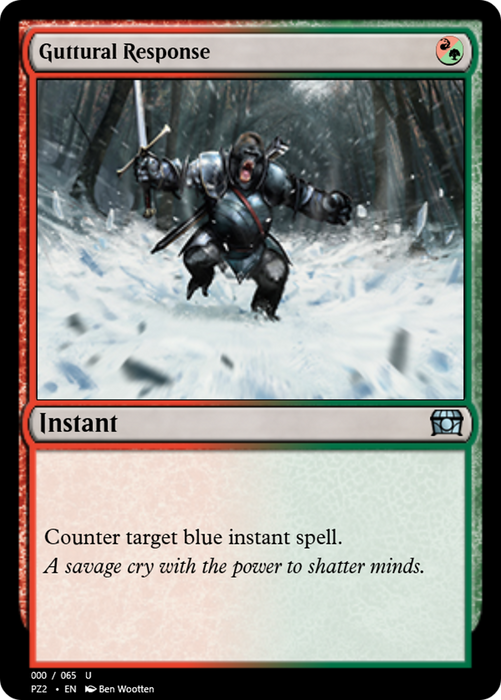 Guttural Response (PZ2-65845) - uncommon - Foil