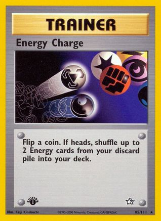 Energy Charge (085/111) - NG  - Rare - 1st Edition