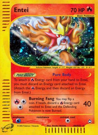 Entei (H8) (0H8) - A  - Holo Rare - Holofoil