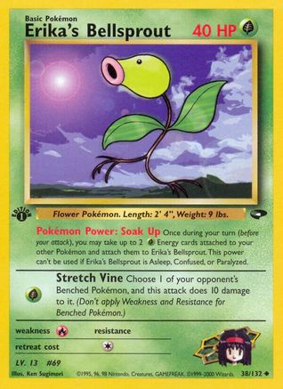 Erika's Bellsprout (038/132) - GC  - Uncommon - 1st Edition
