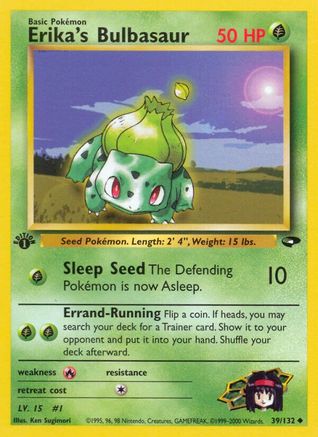 Erika's Bulbasaur (039/132) - GC  - Uncommon - 1st Edition