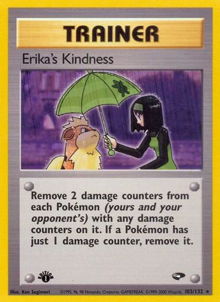 Erika's Kindness (103/132) - GC  - Rare - 1st Edition