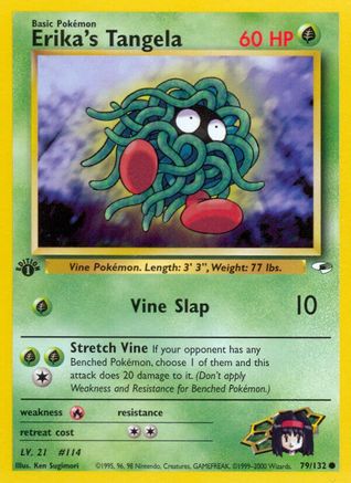 Erika's Tangela (079/132) - GH  - Common - 1st Edition