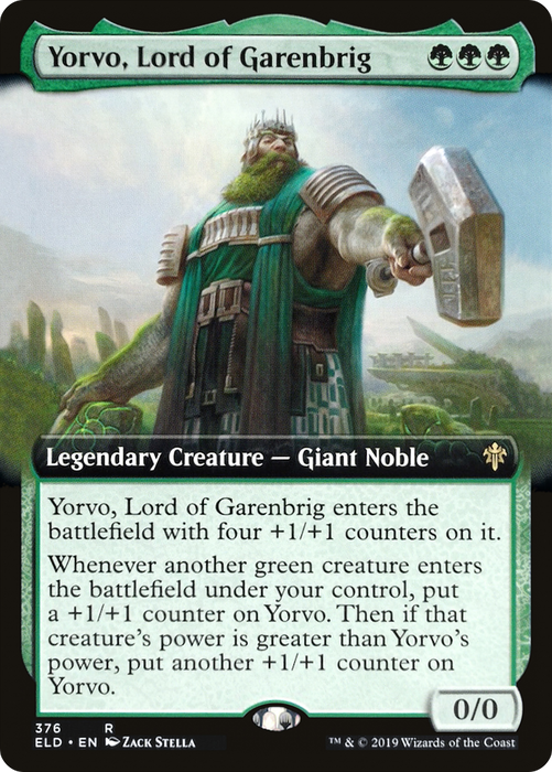 Yorvo, Lord of Garenbrig (ELD-376) - rare: (Extended Art) - Foil