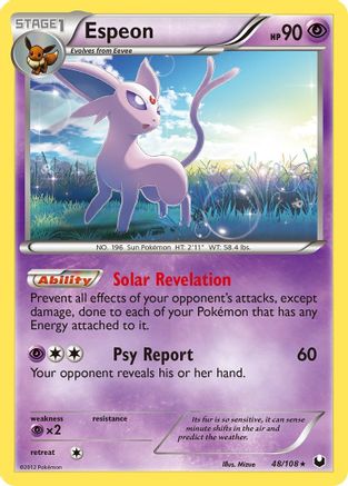 Espeon (048/108) - DE  - Rare - Reverse Holofoil