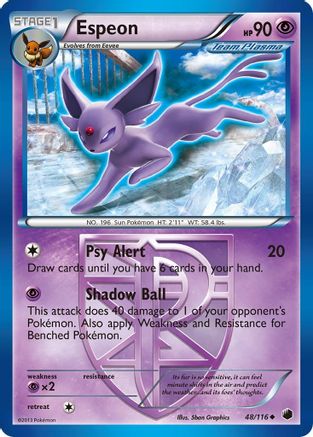Espeon (Team Plasma) (048/116) - PF  - Uncommon - Reverse Holofoil