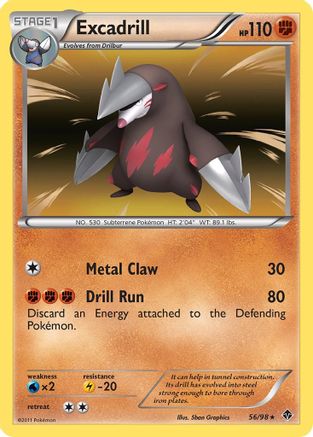 Excadrill (56) (056) - EP  - Holo Rare - Holofoil