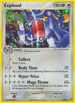 Exploud (003) - E  - Holo Rare - Reverse Holofoil