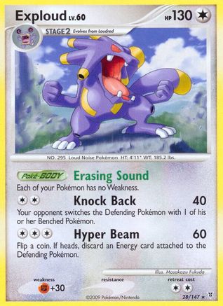 Exploud (028) - SV  - Rare - Reverse Holofoil