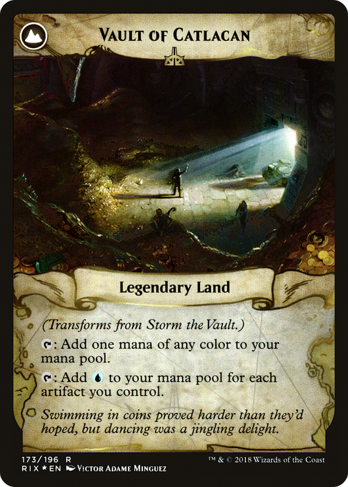 Storm the Vault // Vault of Catlacan (PRE-173S) - rare: (compasslanddfc) - Foil