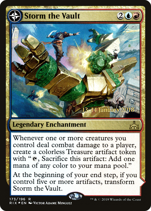 Storm the Vault // Vault of Catlacan (PRE-173S) - rare: (compasslanddfc) - Foil
