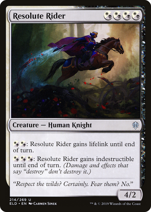 Resolute Rider (ELD-214) - uncommon