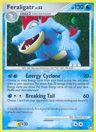 Feraligatr (008/123) - MT  - Holo Rare - Reverse Holofoil