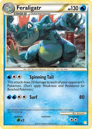Feraligatr (020) - HS  - Rare