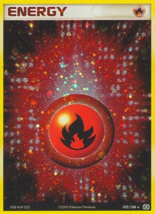 Fire Energy (102/106) - E  - Holo Rare
