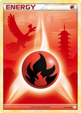 Fire Energy (116/123) - HS  - Common - Reverse Holofoil