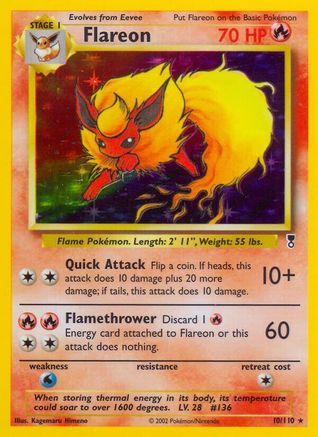 Flareon (010) - LC  - Holo Rare - Reverse Holofoil