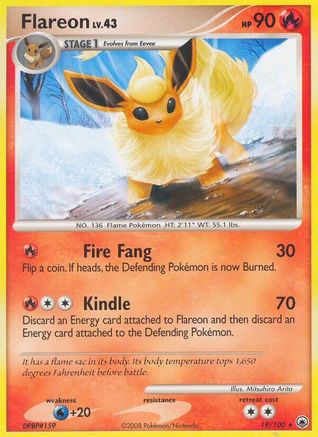 Flareon (019) - MD  - Rare - Reverse Holofoil
