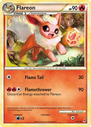 Flareon (044/95) - COL  - Uncommon - Reverse Holofoil