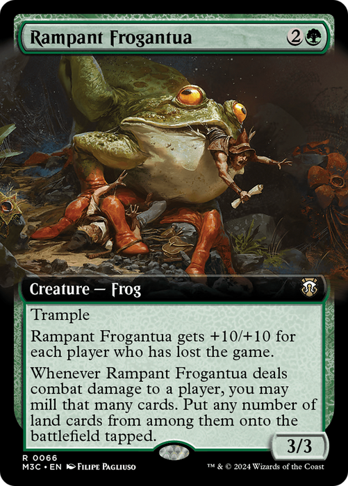 Rampant Frogantua (M3C-066) - rare: (Extended Art) - Foil
