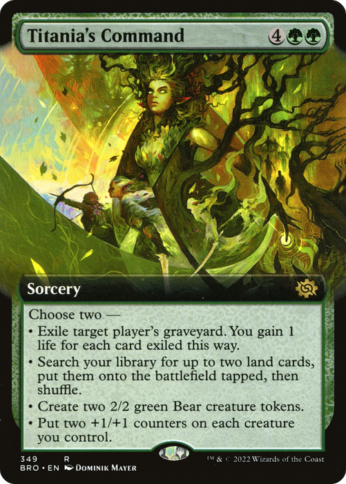 Titania's Command (BRO-349) - rare: (Extended Art)