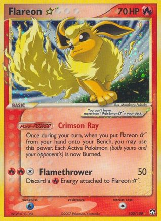 Flareon Star (100) - PK  - Ultra Rare - Holofoil