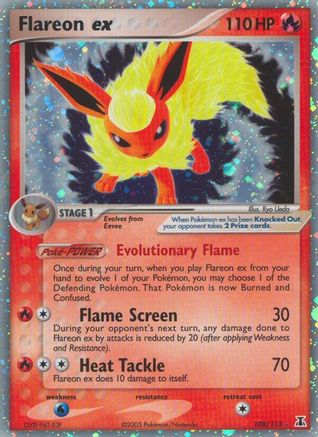 Flareon ex (108) - DS  - Ultra Rare - Holofoil