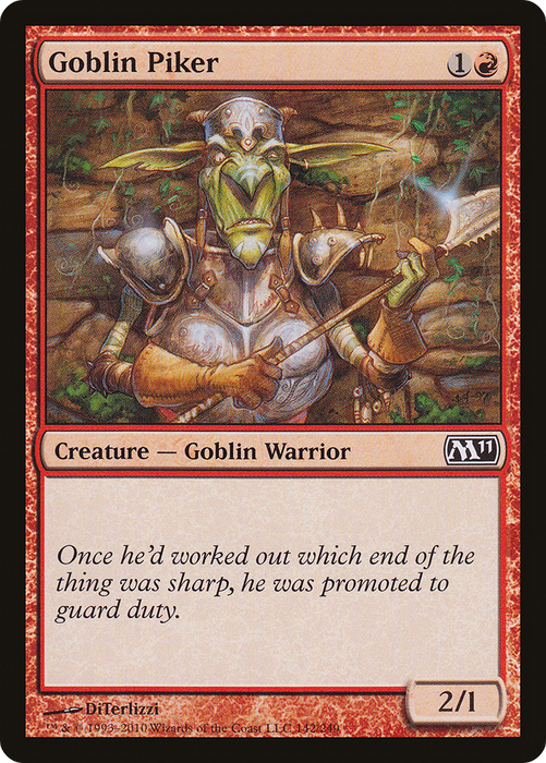 Goblin Piker (M11-142) - common - Foil