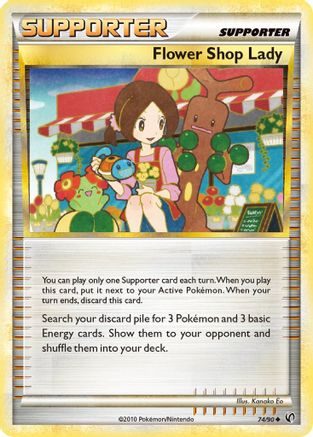 Flower Shop Lady (074/90) - U  - Uncommon - Reverse Holofoil