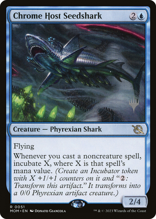 Chrome Host Seedshark (PPMOM-51P) - rare - Foil