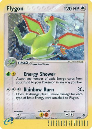 Flygon (004/097) - D  - Holo Rare - Reverse Holofoil
