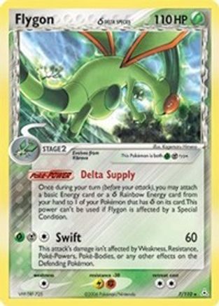 Flygon (Delta Species) (007/110) - HP  - Holo Rare - Holofoil