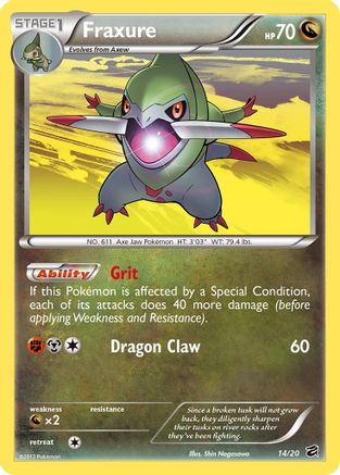 Fraxure (14) (014) - DV  - Holo Rare - Holofoil