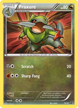 Fraxure (15) (015) - DV  - Holo Rare - Holofoil