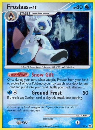 Froslass (002/99) - A  - Holo Rare - Reverse Holofoil