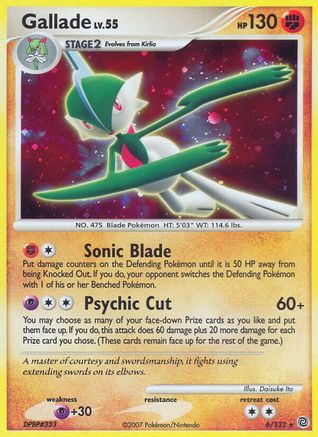Gallade (006/132) - SW  - Holo Rare - Holofoil