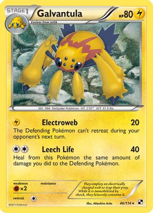 Galvantula (046/114) - BAW  - Rare - Reverse Holofoil