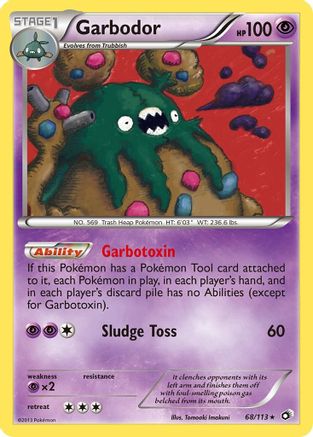 Garbodor (068/113) - LT  - Holo Rare - Reverse Holofoil