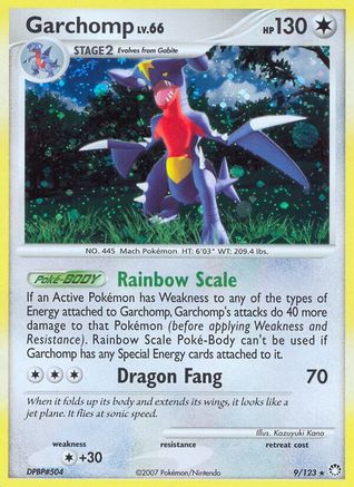 Garchomp (009/123) - MT  - Holo Rare - Holofoil
