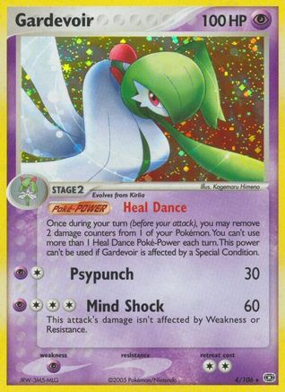 Gardevoir (004) - E  - Holo Rare - Holofoil