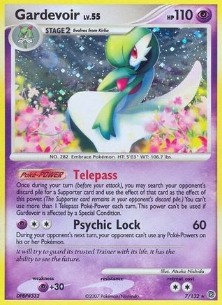 Gardevoir (007/132) - SW  - Holo Rare - Reverse Holofoil